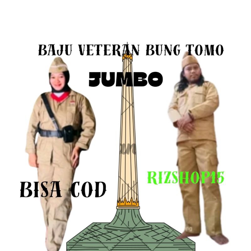 Baju Veteran Bung Tomo Dewasa/Jumbo