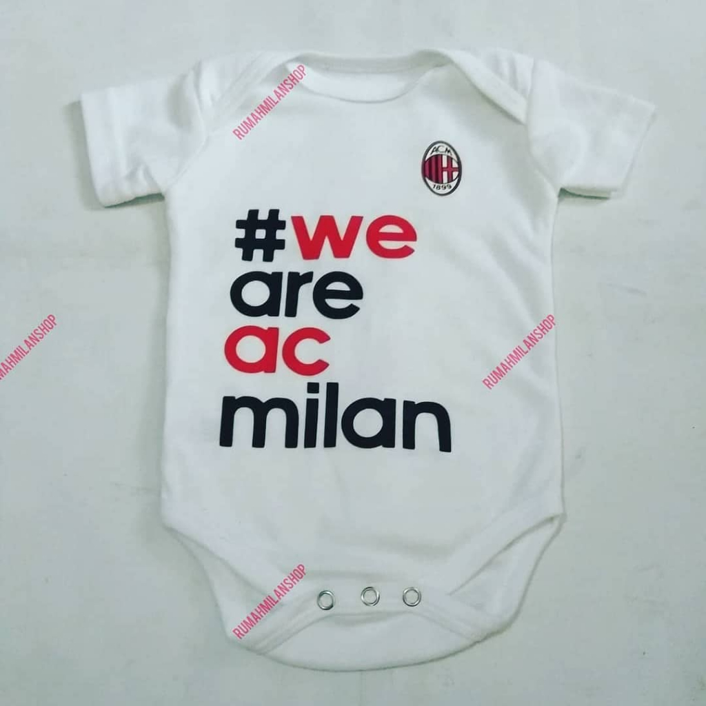 Baby Romper Baju Bayi Bola Jumper Jumpsuit AcM Milan WEAREACMILAN