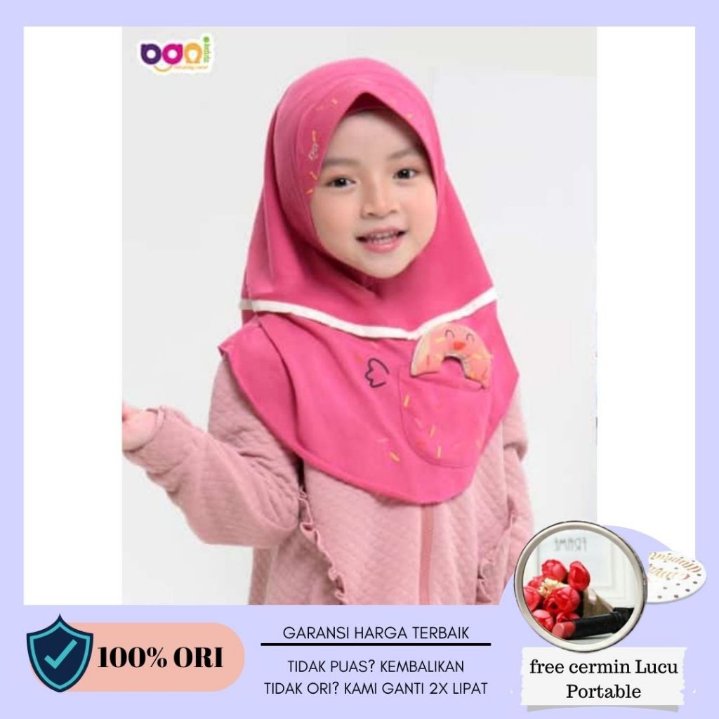 Kerudung anak Krukid Cleva | Kerudung anak | Kerudung karakter | Kerudung kaos anak | Kerudung anak 
