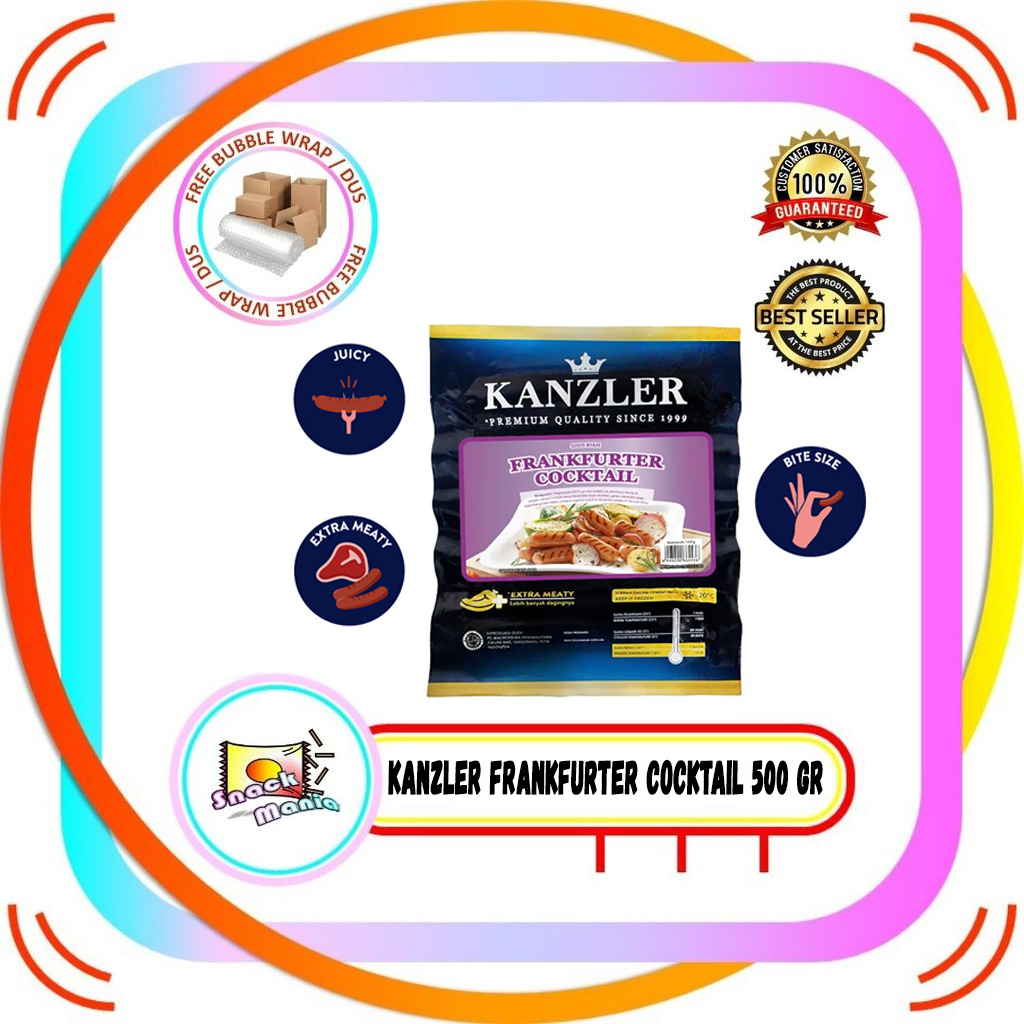 

Kanzler Frankfurter Cocktail Chicken Sausages ~ 500 gr Sosis Ayam