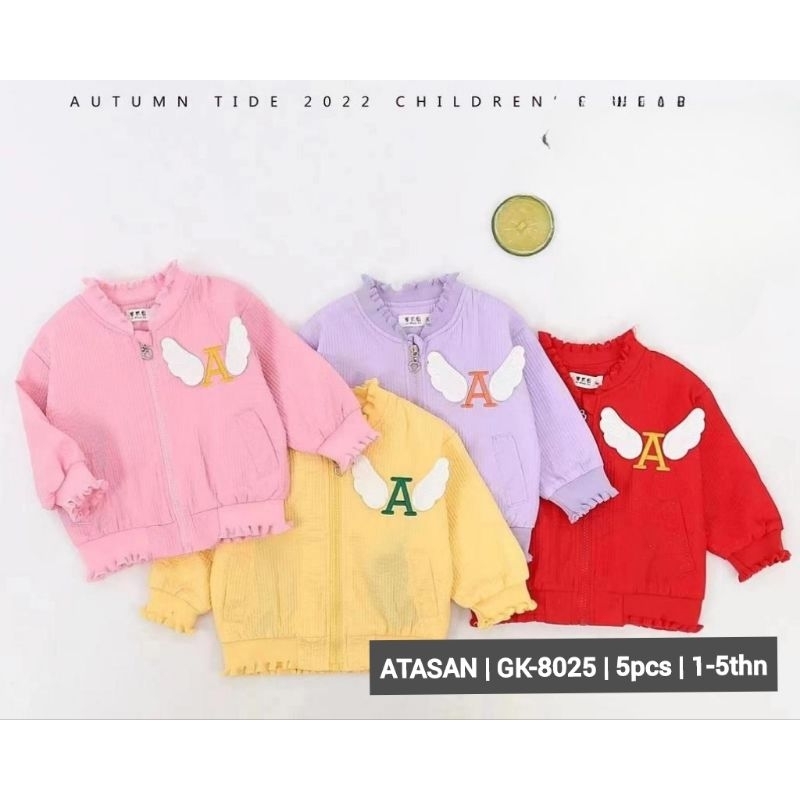 (GROSIR isi 5pcs @53rb) 8025 / 8030 / 8013 / 8026 sweater anak cewek/cowok Import