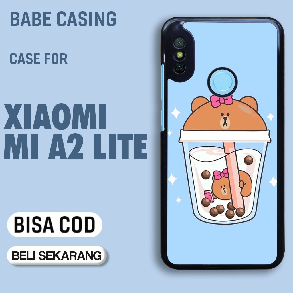 case hp xiaomi mi a2 lite redmi 6 pro terbaru gambar kartun boba aesthetic keren lucu casing hp cowo