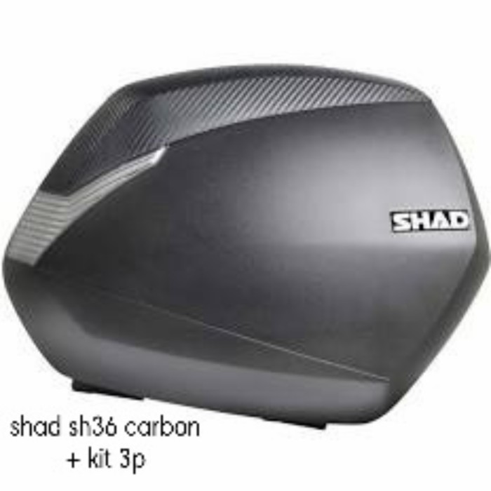 SHAD SIDE BOX SH36 CARBON KARBON + KIT 3P