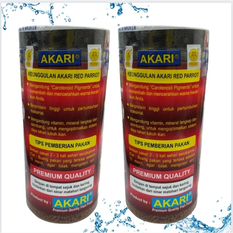 Makanan ikan PARROT AKARI AA RED PARROT 100GR