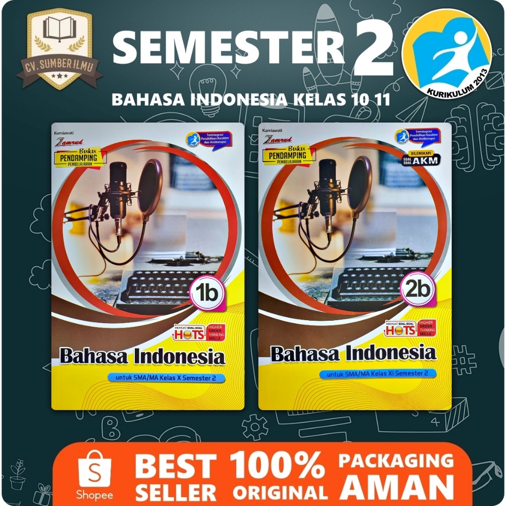 

LKS BAHASA INDONESIA SMA/ MA KELAS 10 11 12 SEMESTER 2 K13 BARU | Zamrud