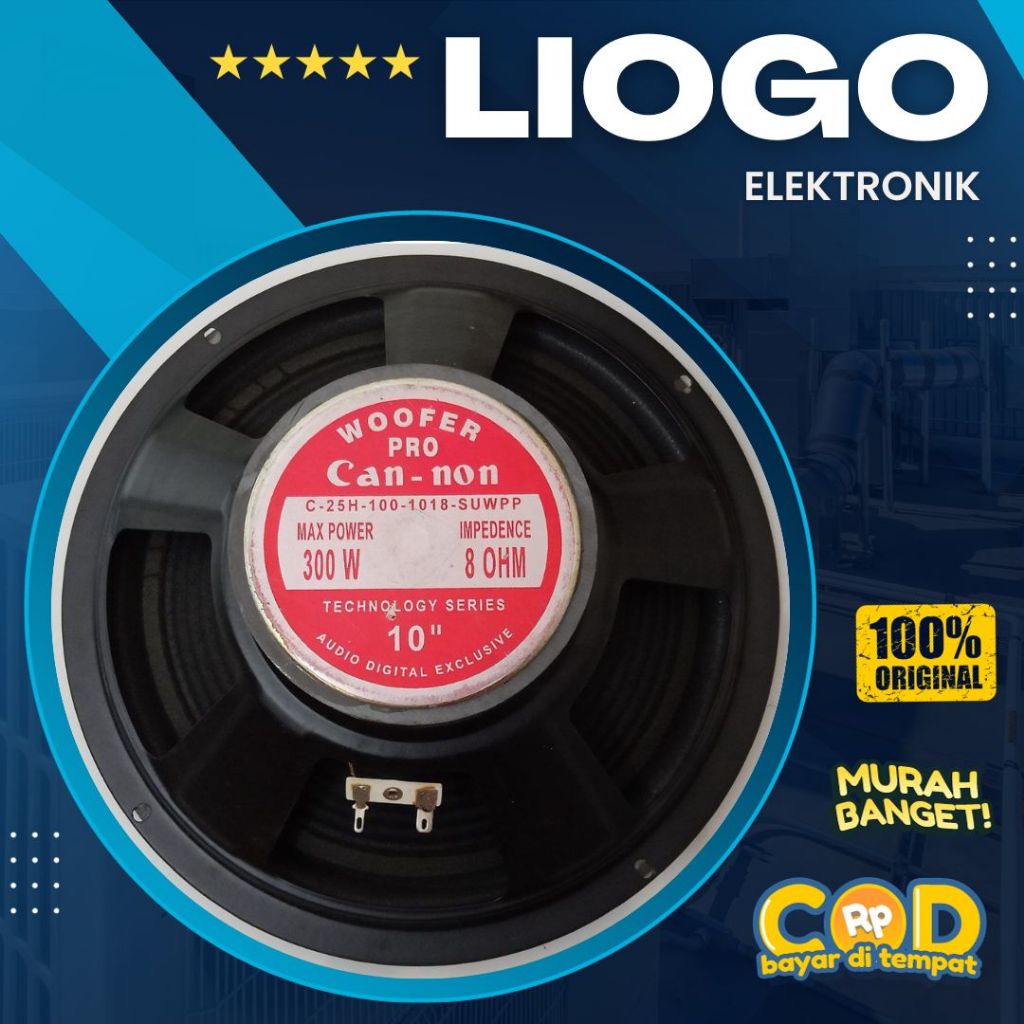 Speaker Canon 10 Inch Woofer 25H100 10 Inch Canon Wofer Cannon Pro 10 Inch Wofer