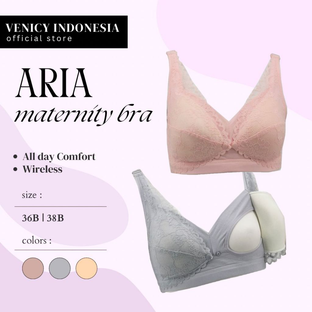 VENICY Aria Wireless Maternity Nursing Bra