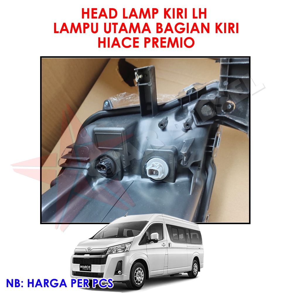 LAMPU UTAMA HIACE PREMIO OEM HEAD LAMP KIRI LH HIACE PREMIO LAMPU PALANG
