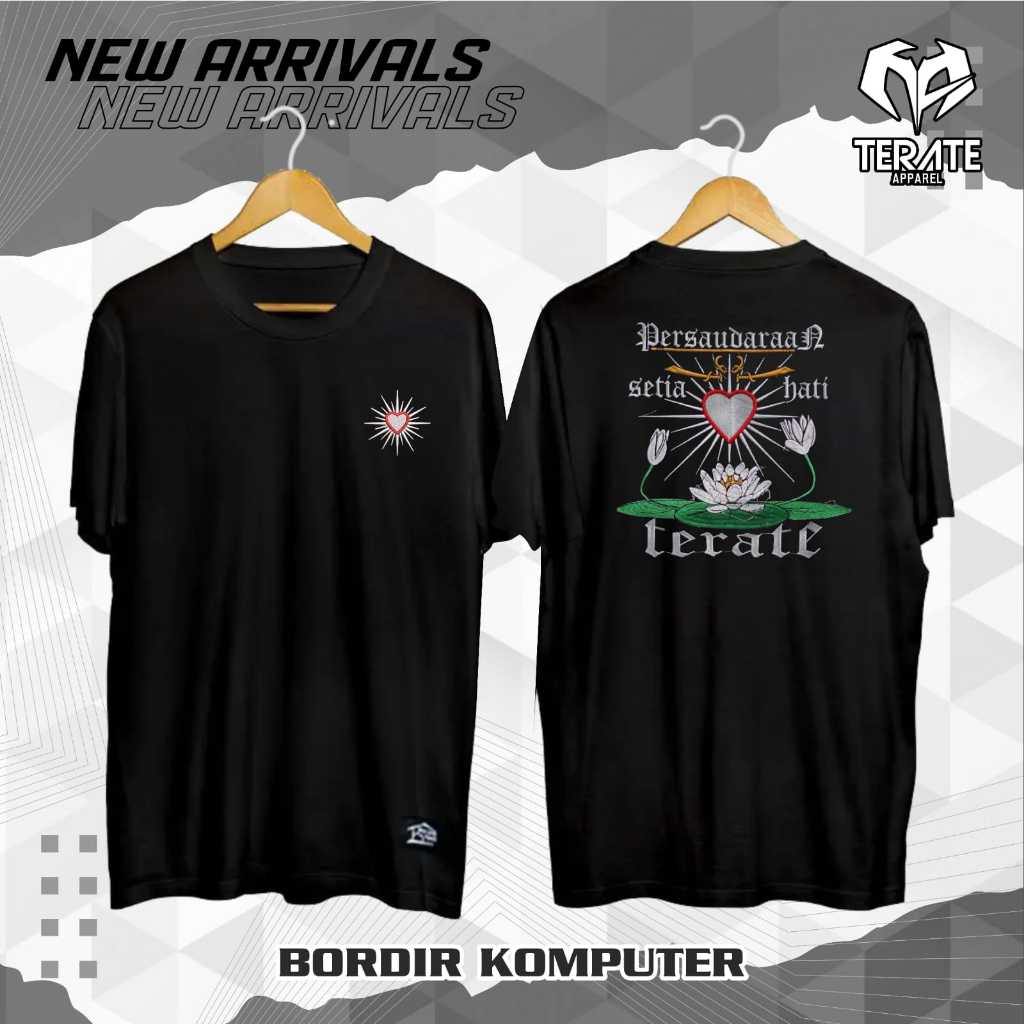 KAOS BORDIR PSHT BUNGA TERATAI