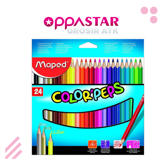 

Pensil Warna Set Maped Color peps 24 83206401 - Pencil Color Set