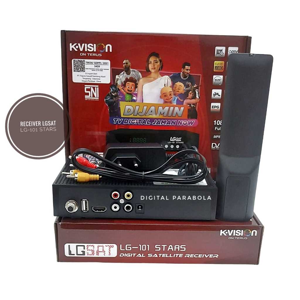 Receiver Parabola Lgsat LG-101 Stars Hybrid Cband dan Kuband