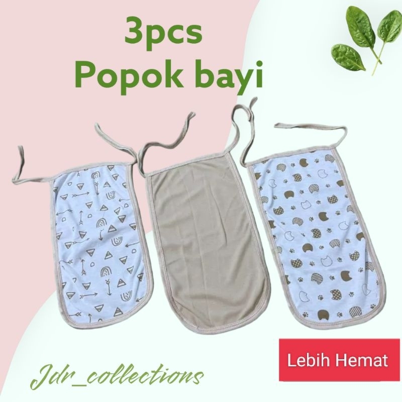 3psc pokok tali bayi baru lahir / popok kain bayi motif