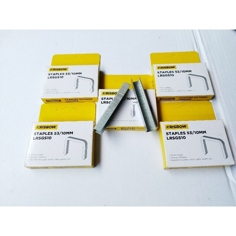

Isi staples tembak 53/10mm krisbow refil staples 53/10mm LRSGS10