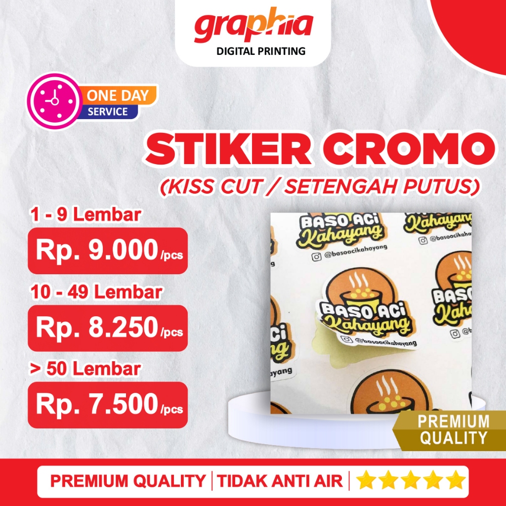 

Sticker Cromo + Kiss Cut A3+