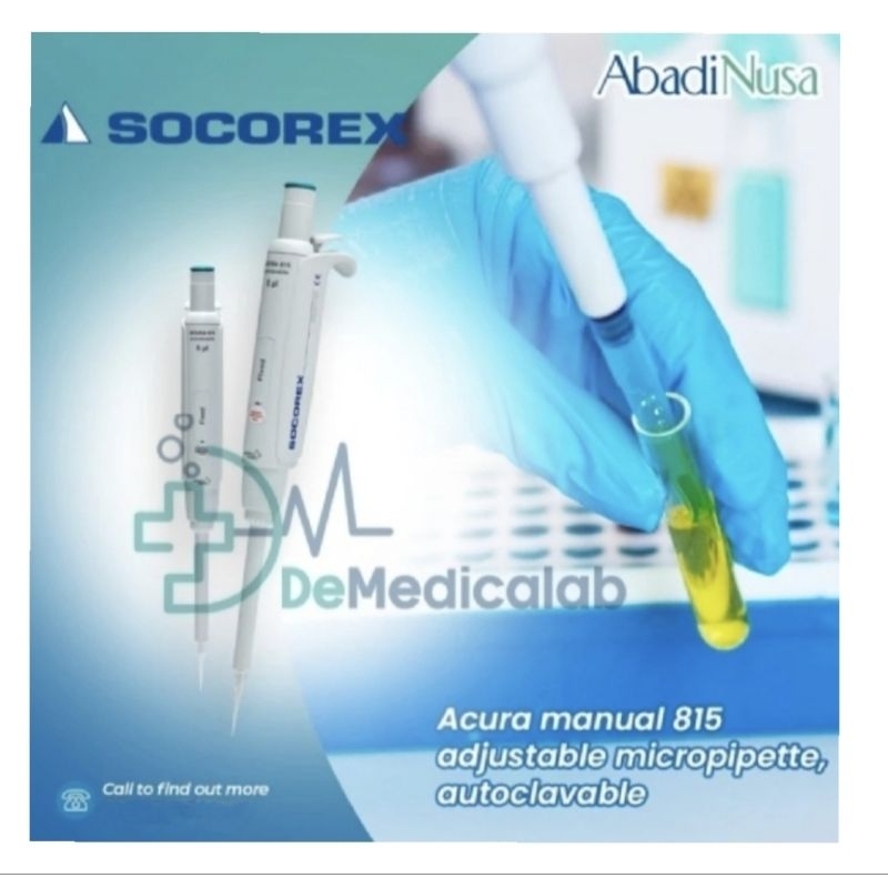 Socorex Acura Fix Micropipette 815 / mikropipet Fixed Socorex