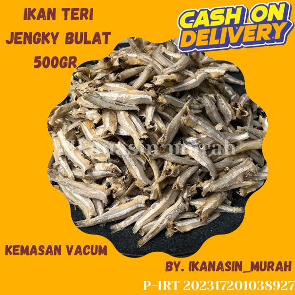 

IKAN TERI JENGKY BELAH / JENGKY BULAT 500 GRAM / IKAN ASIN MURAH BISA COD