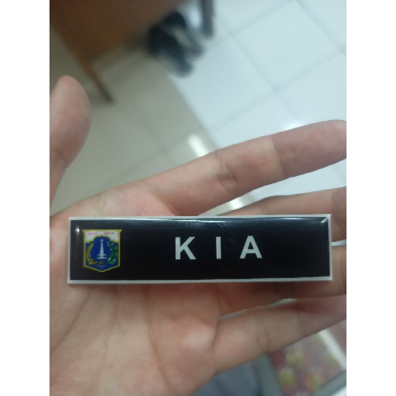 

nametag akrilik logo DKI Jakarta/ nama dada logo pemprov DKI / nama dada kostum logo