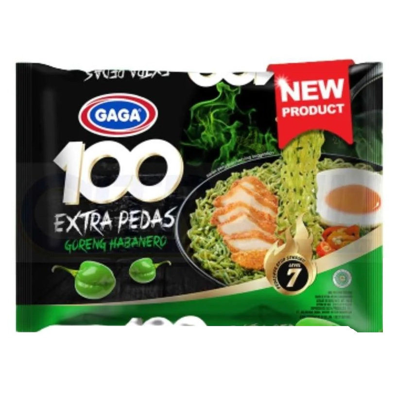 

Gaga Mie 100 Extra Pedas Goreng Habanero 90gr