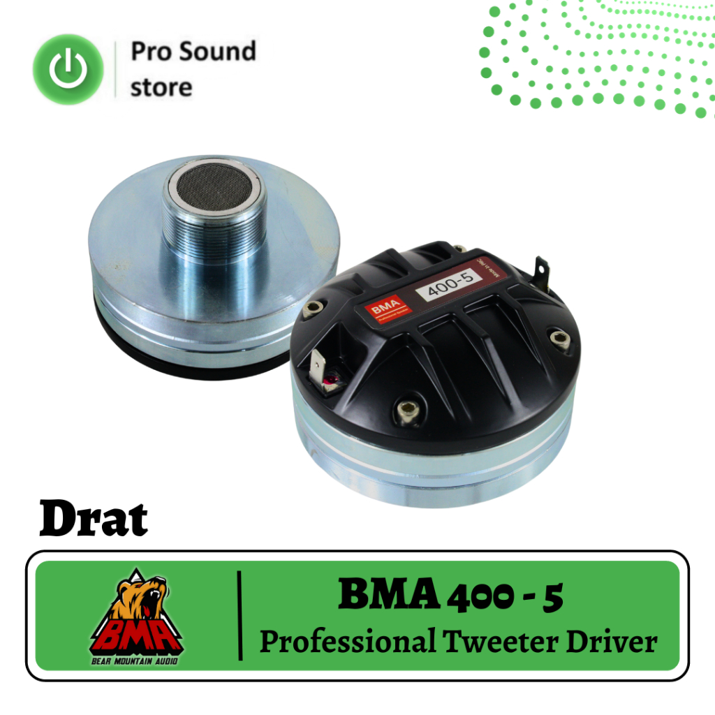 BMA Tweeter Driver Neodynium D 400-5 neo coil 44.4mm tweter bma DRAT 1 SET isi 2