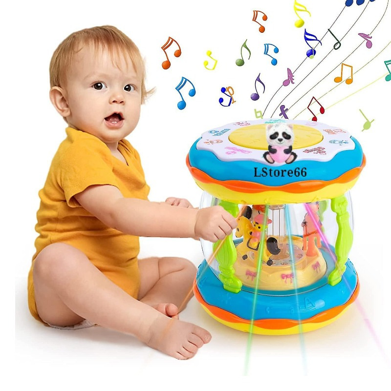 Laris.store - Mainan Bayi Animal Komedi Puter - Wonderland Drum Putar Merry Go Round
