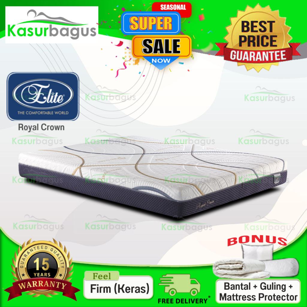 Elite Kasur Springbed Royal Crown - Hanya Kasur 180x200
