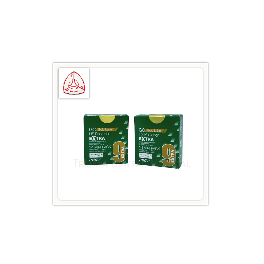 Trijaya Dental Medical Glassionomer GC Fuji 9 Posterior Gold Label Mini pack/ Gic GC/ Bahan Tambal G