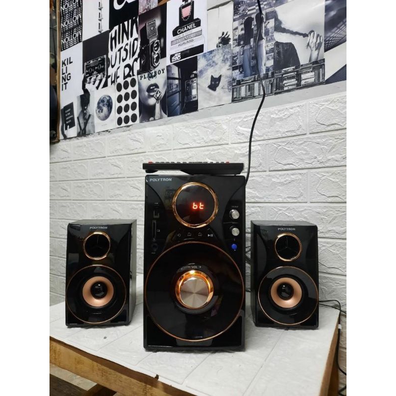 SPEAKER POLYTRON PMA 9310 (BLUETOOTH /  USB / AUX) 100% ORIGINAL