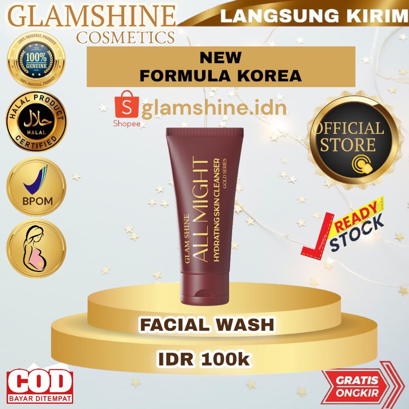Glamshine Facial Wash Foam Sabun Wajah Glamshineofficial Glamshine official store Glame shine Glamsh