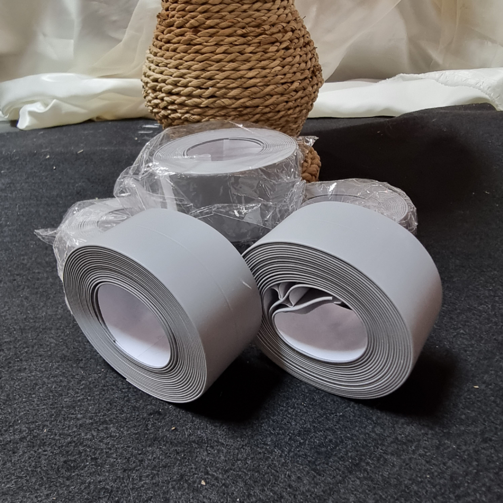 TERBAIK ✔Selotip Penutup Celah PVC / Seal Tape Protection / seal tape pvc penutup celah pintu / Penutup Celah Siku Pelindung Meja Wastafel Dan Kamar Mandi Termurah