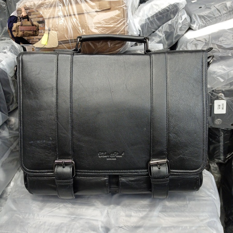 tas selempang kerja pria kulit asli tas laptop jinjing tas dokumen