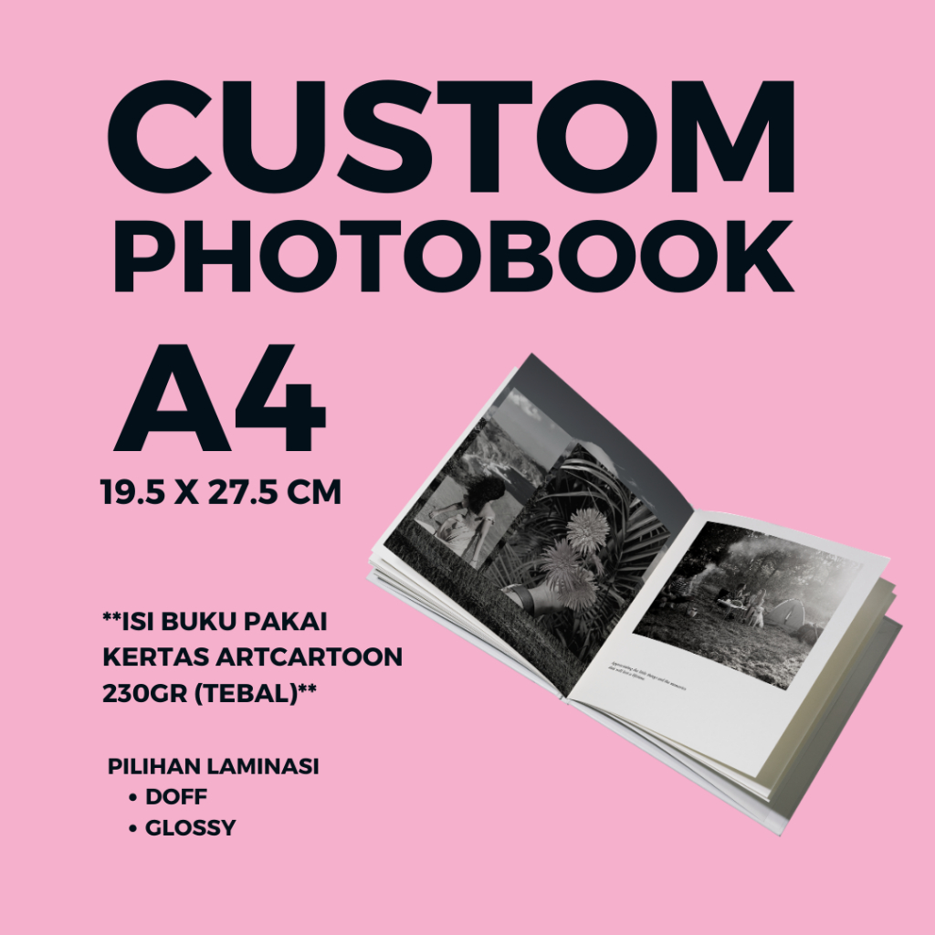 [A4 isi 230gr] Cetak Photobook Custom - Yearbook Custom - Hardcover Album Foto Murah