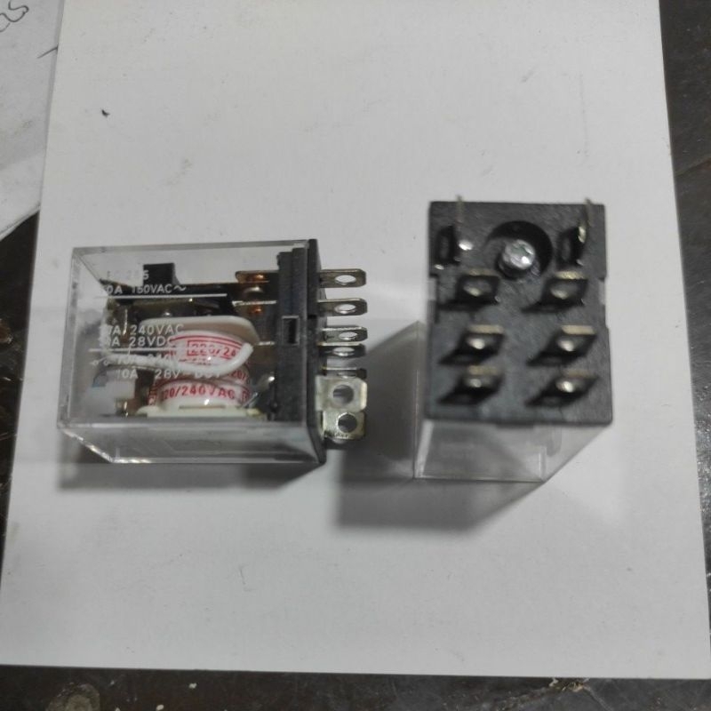 Relay 220v 8pin Protek 220v 8 pin 8p 2pin Vertical transparan