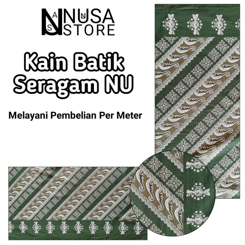 Bahan Kain Batik Seragam NU Motif Seno