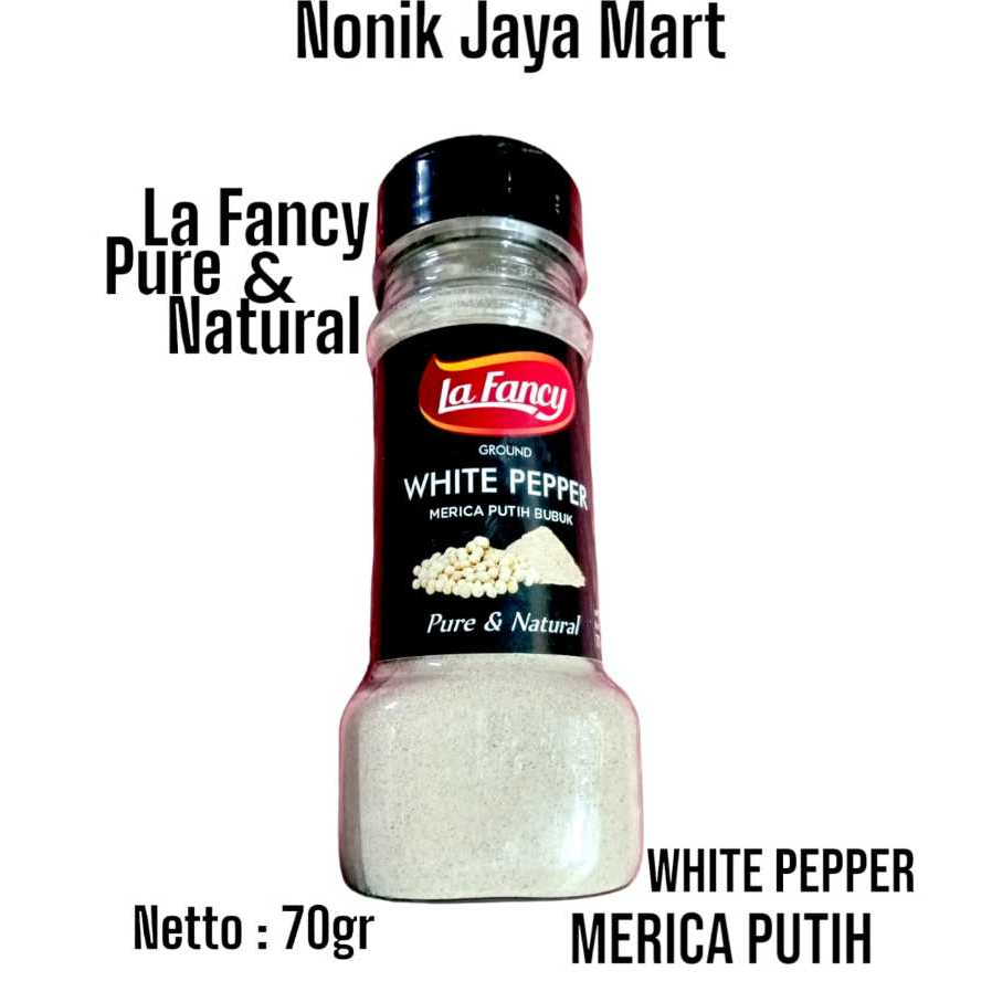 

La Fancy Merica Putih bubuk 100% Murni kemasan 70gr