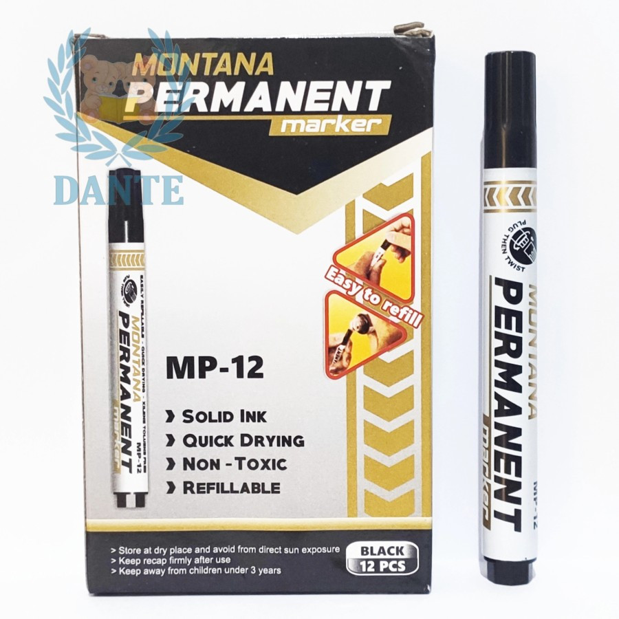 

Spidol Permanent Marker MONTANA MP-12 ( per Lusin )