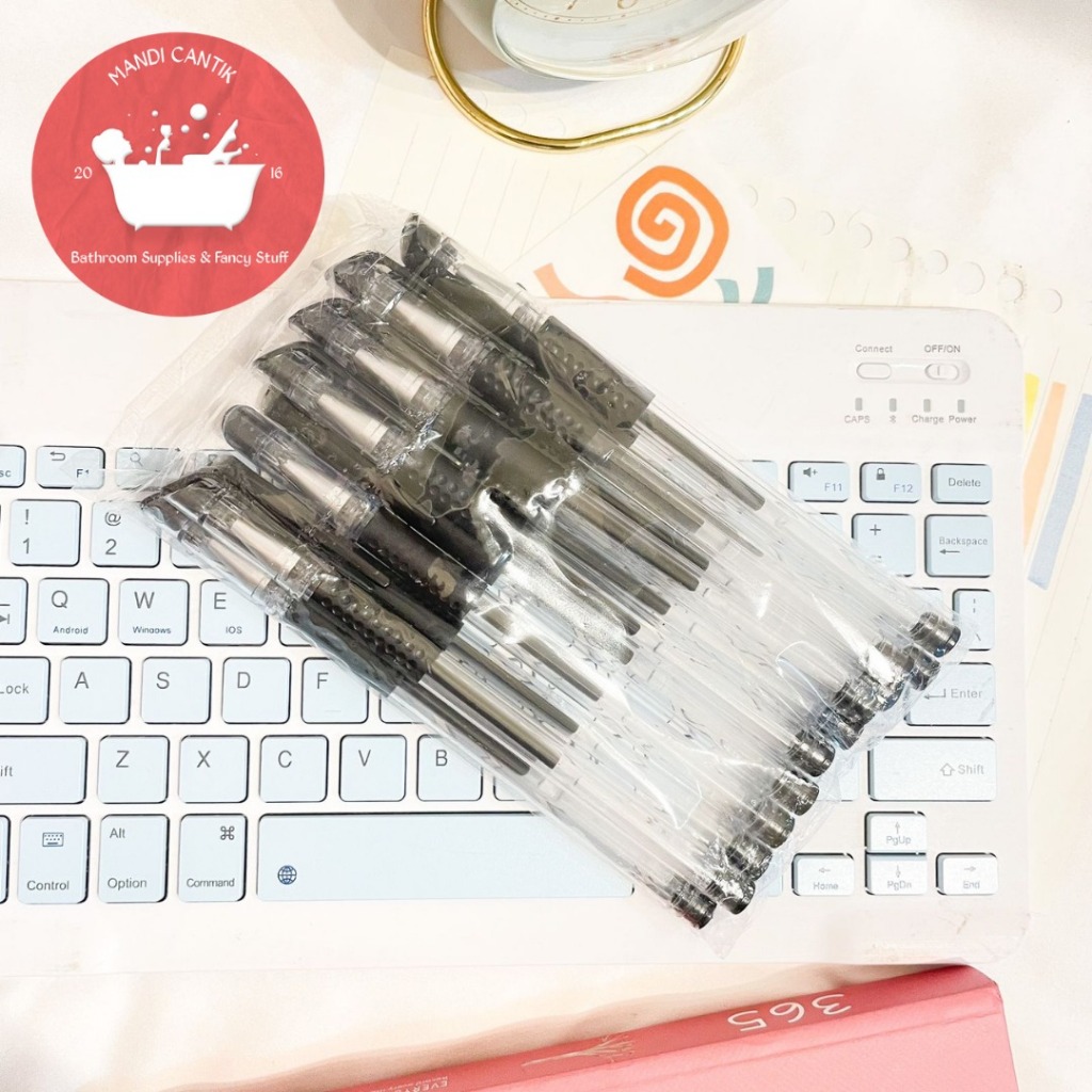 

(READY STOCK PROMO) PULPEN TINTA HITAM COD MIMI HITAM SELUSIN ALAT TULIS SEKOLAH KANTOR MURAH