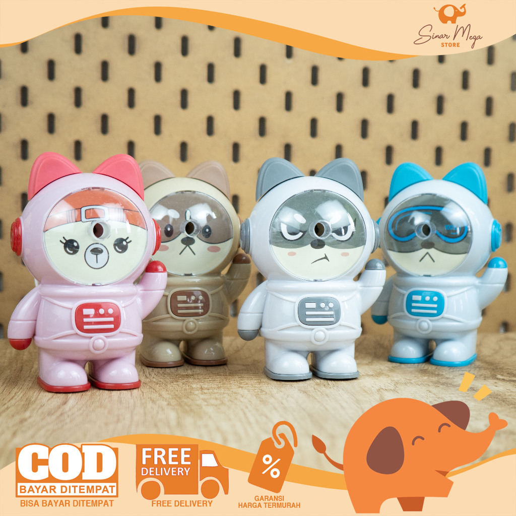 

Sharpener Astronaut 7835 / Serutan Pensil Karakter Astronot Series / Rautan Lucu