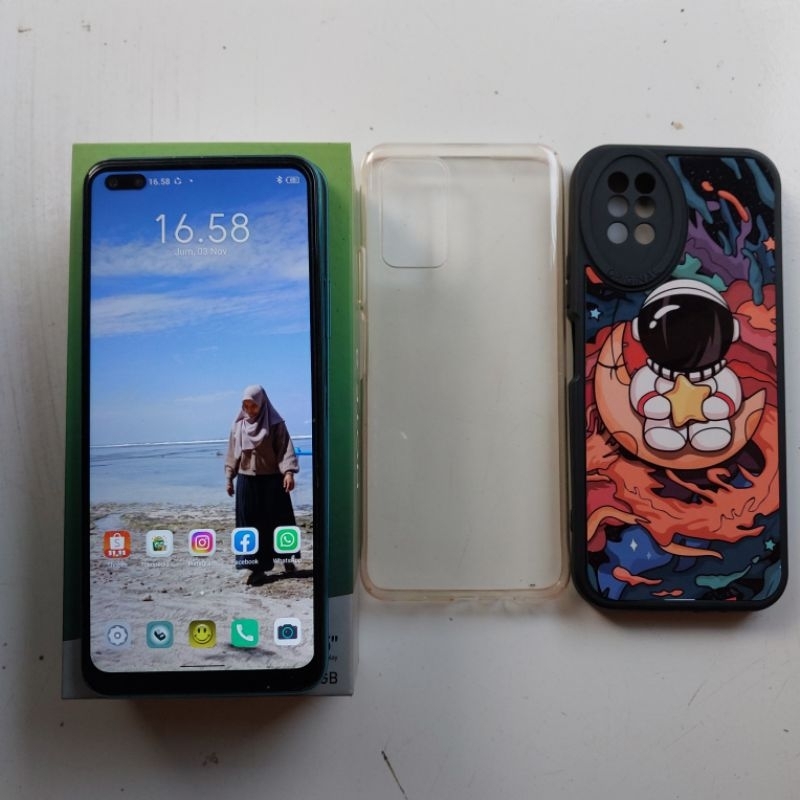 Hp Infinix Note 8 secon bekas pemakayan  FULSET