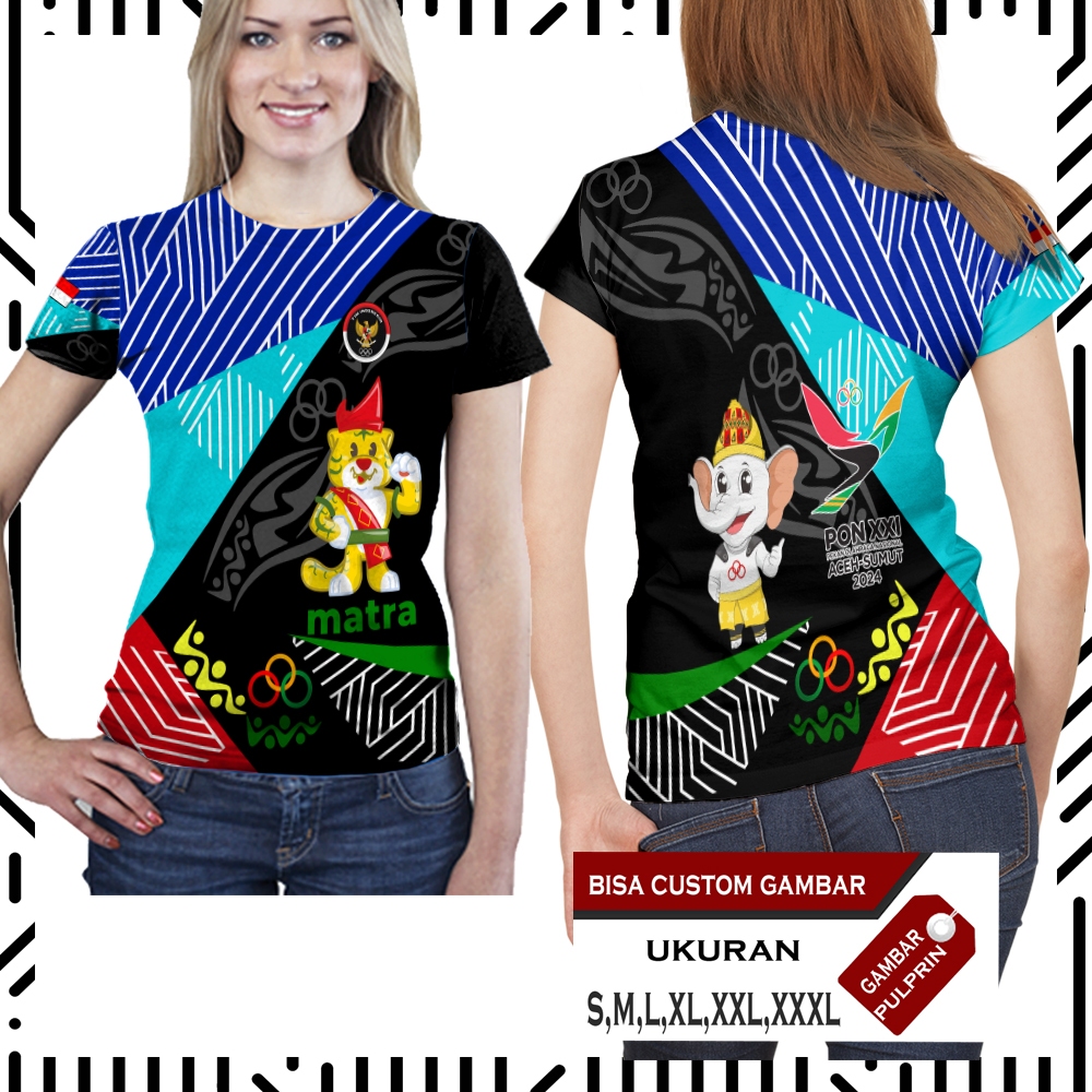 Baju Jersey Pon XXI Aceh Sumut Fullprin Baju Pon Aceh 2024 Terbaru
