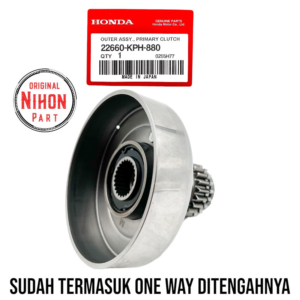 Lonceng Ganda Plus One Way Karisma / Supra X 125 Karbu / Kirana 125 KPH ORIGINAL JAPAN NP77
