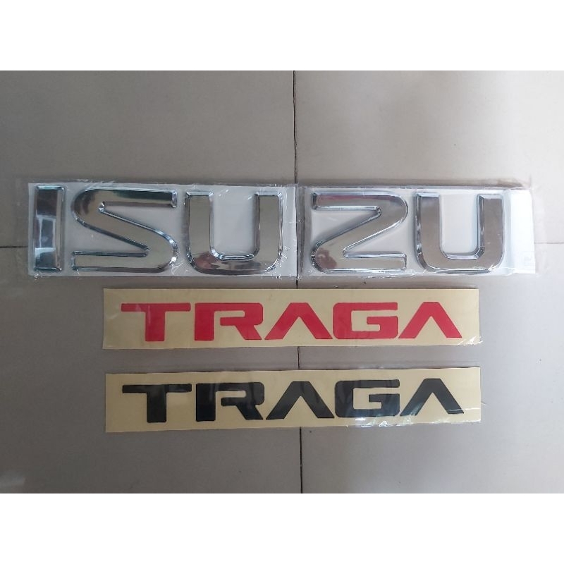 Emblem Isuzu TRAGA / Sticker Traga / Stiker isuzu traga
