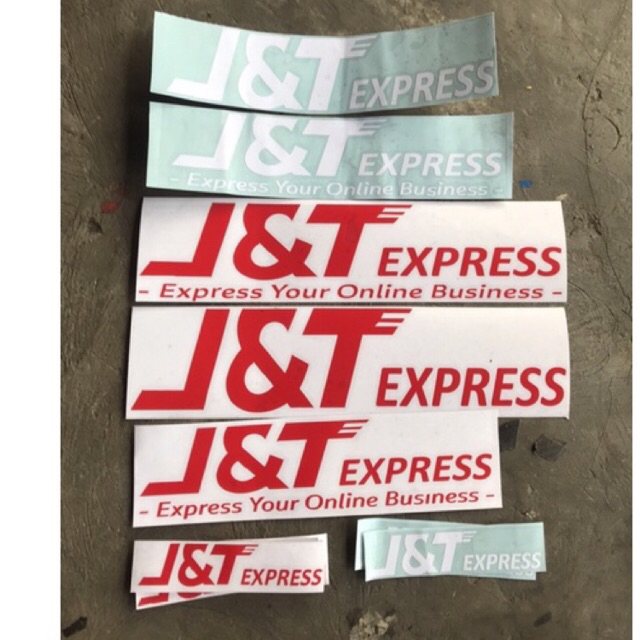Cutting Sticker Jnt J&T Express stiker kurir