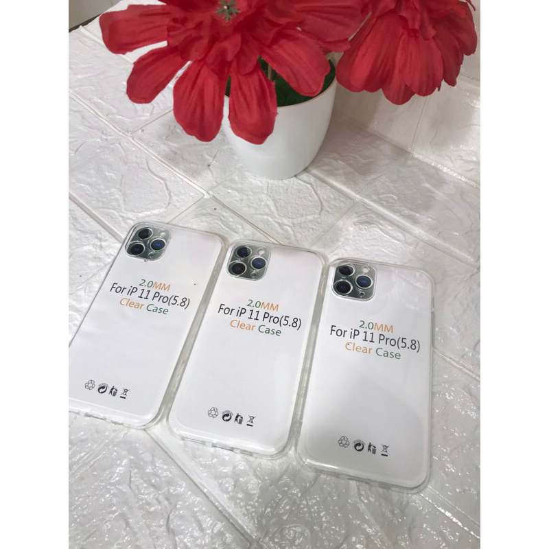 Softcase Bening Clear Case Tebal TPU 2.0mm Case Iphone 11 Pro