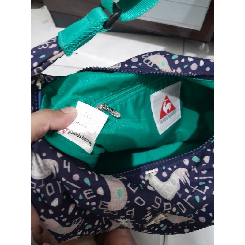 slingbag Branded LE COQ SPORTIF original lengkap tag embos monza bag preloved koleyah