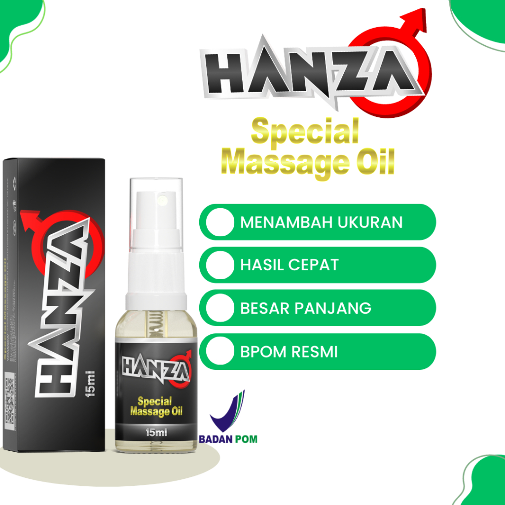MINYAK OLES PEMBESAR P PRIA HANZA OIL BPOM AMPUH CEPAT OBAT OLES PEMBESAR CEPAT