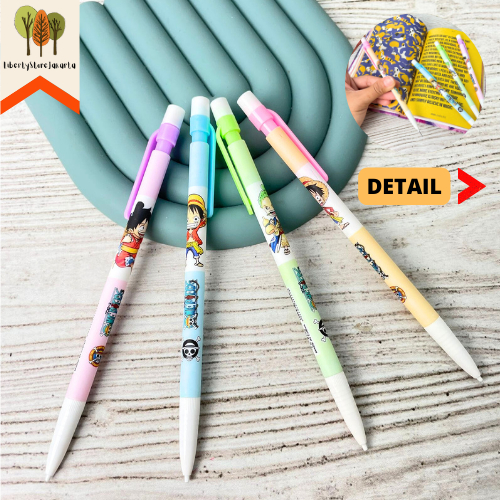 

Pensil Cetek Isi Ulang Mekanik Motif One Piece PCM-1039