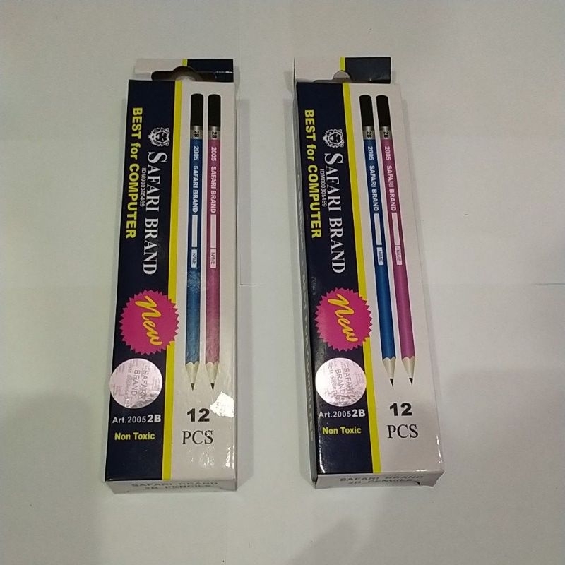 

pensil pena 2b safari brand original 12pcs /1pack