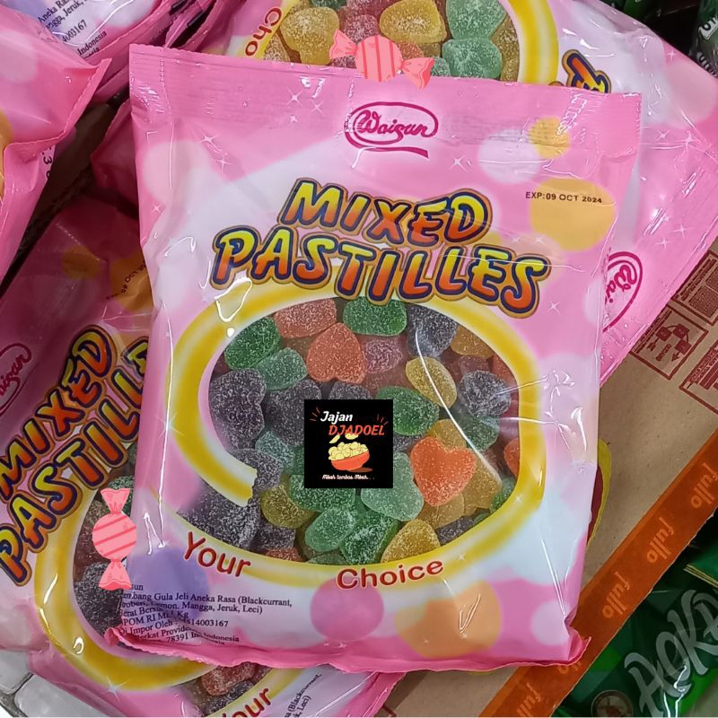 

MIXED PASTILLES Candy 1kg | permen jelly waisun | jelly candy aneka rasa buah