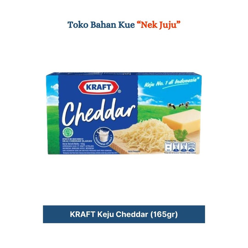 

KRAFT Keju Cheddar BOX 165gr