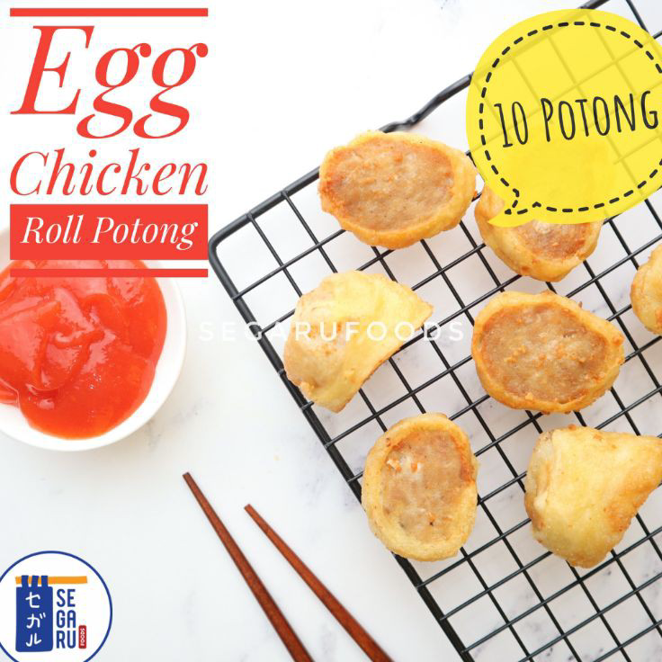 

NZVT1076 Egg Chicken Roll Potong | Bento Frozen Food Homemade Halal isi 10 Pcs